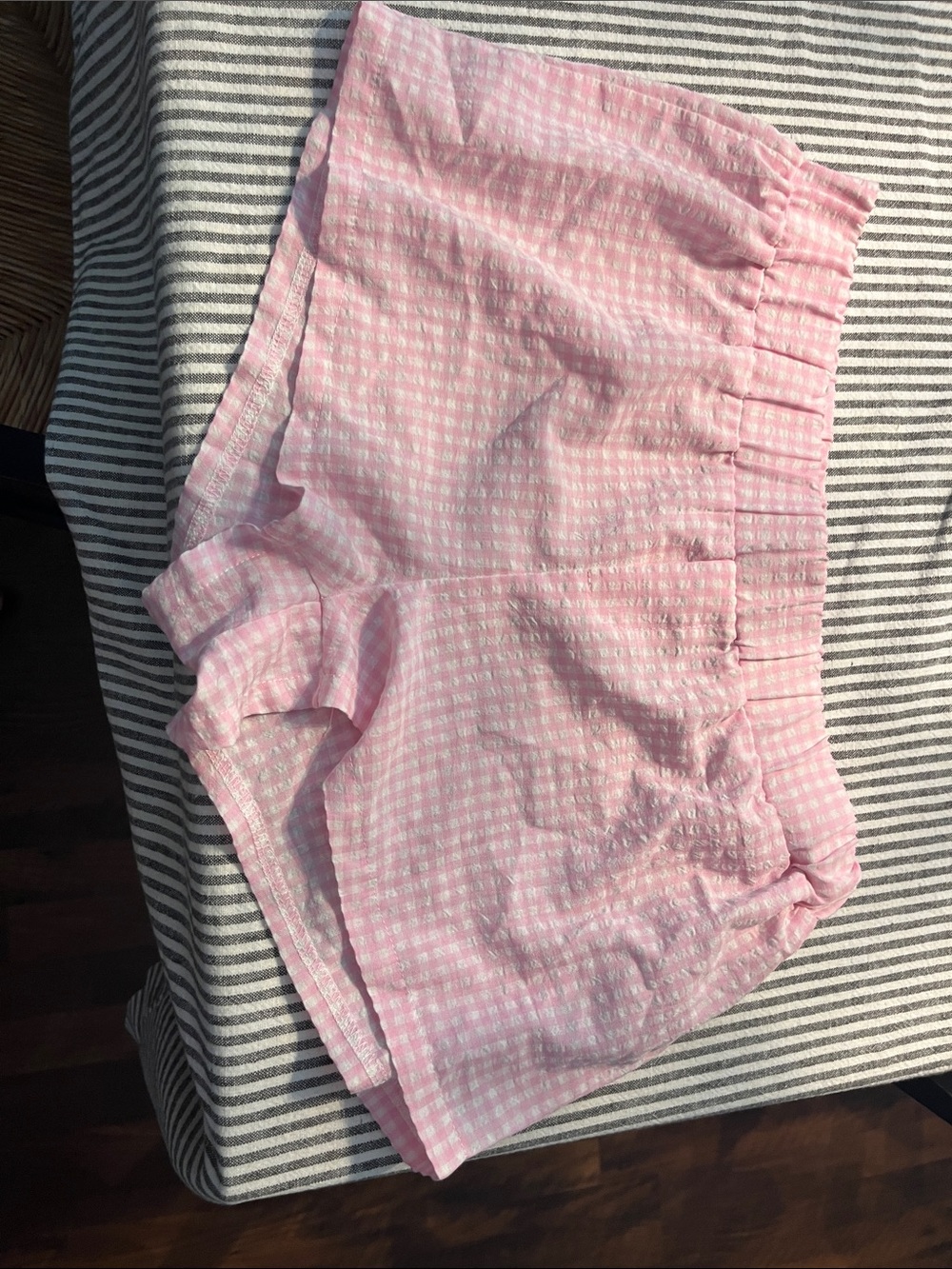 Edikted Pink Gingham  Shorts